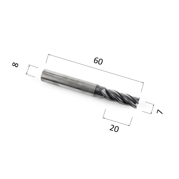 Фото фреза djtol as4lx07 спиральная четырехзаходная с покрытием altin (по стали, цветным металлам (алюмин в Москве и Московской области