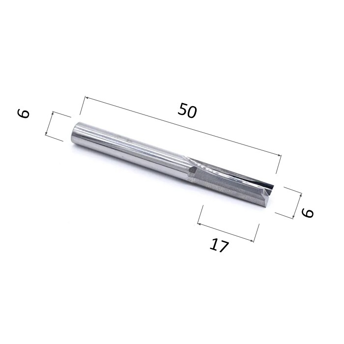 Фото фреза прямая цилиндрическая двухзаходная по акрилу, дереву, композиту (акп) djtol a2zx6.17 в Москве и Московской области