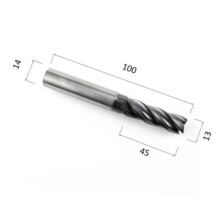 Фото фреза спиральная цилиндрическая четырехзаходная по стали, алюминию, твердому дереву djtol as4lx13 в Москве и Московской области