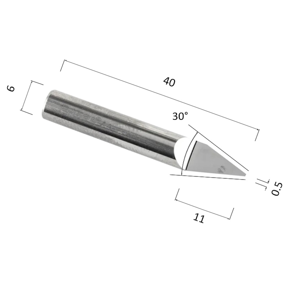 Фото гравер прямой конусный однозаходный по стали, алюминию, твердому дереву djtol aajs6.3005 в Москве и Московской области