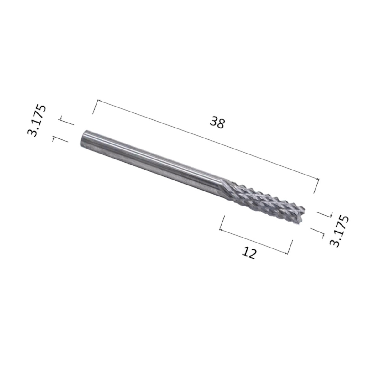 Фото фреза рашпильная кукуруза (по дереву, композиту, пластику) djtol ast3.12 в Москве и Московской области