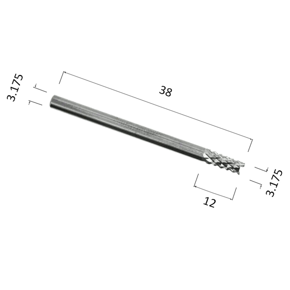 Фото фреза рашпильная кукуруза (по акрилу, дереву, дсп) djtol nst3.12 в Москве и Московской области