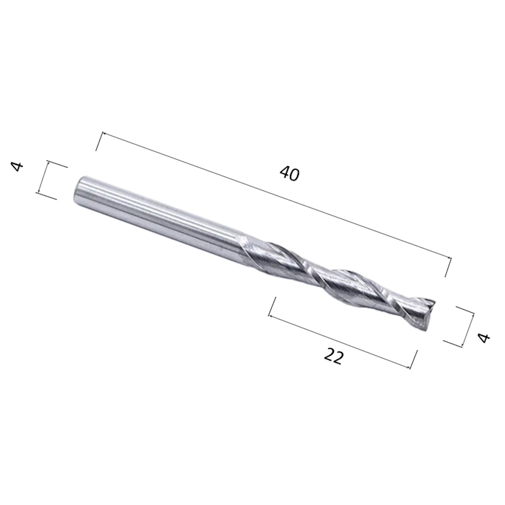 Фото фреза спиральная цилиндрическая двухзаходная по акрилу, дереву, композиту (акп) djtol a2lx4.22 в Москве и Московской области