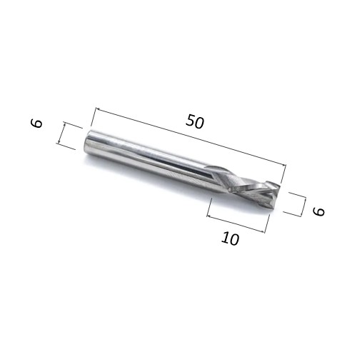 Фото фреза компрессионная спиральная двухзаходная (по дереву, композиту, пластику) djtol n2flx610 в Москве и Московской области
