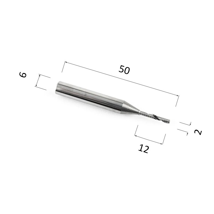 Фото фреза спиральная цилиндрическая однозаходная по акрилу, дереву, композиту (акп) djtol ay1lx6212 в Москве и Московской области