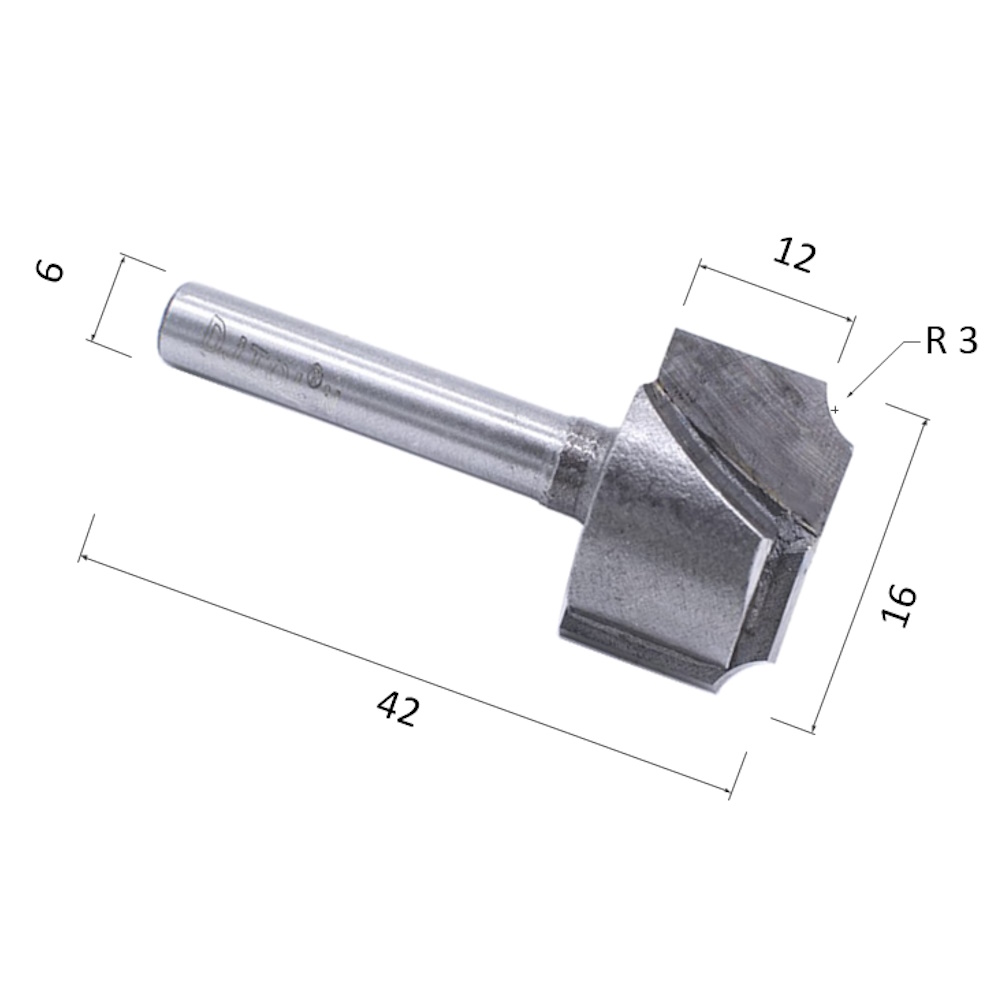 Фото фреза djtol nqdb616 фасонная чашечная (по дереву, дсп, пластику) в Москве и Московской области