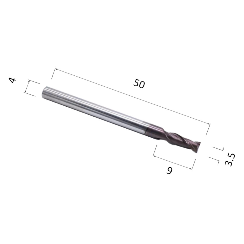 Фото фреза djtol as2lx035 спиральная двухзаходная с покрытием altin (по стали, цветным металлам (алюминий в Москве и Московской области