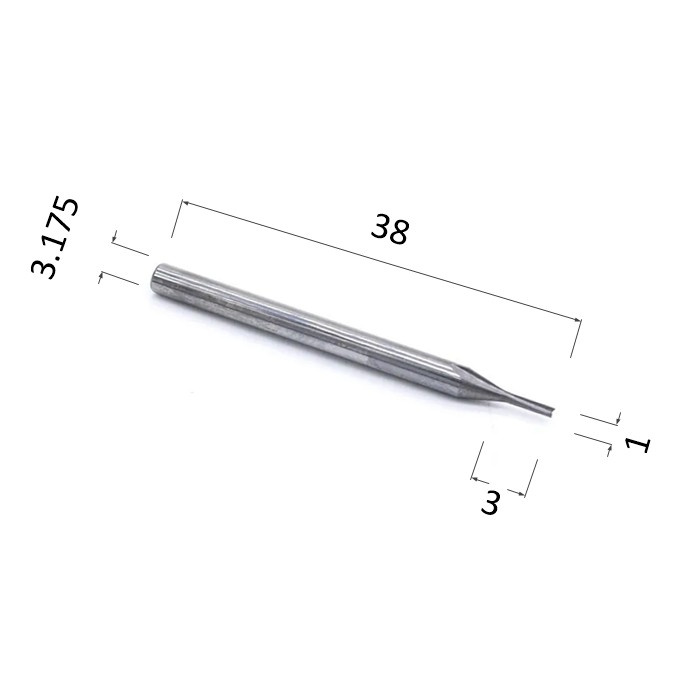 Фото фреза прямая цилиндрическая двухзаходная по акрилу, дереву, композиту (акп) djtol a2zx3.103 в Москве и Московской области