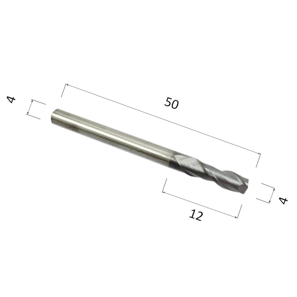 Фото фреза djtol as2lx04 спиральная двухзаходная с покрытием altin (по стали, цветным металлам (алюминий, в Москве и Московской области