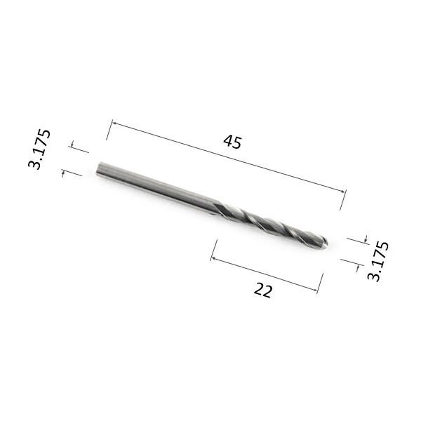 Фото фреза djtol a2qx3.22 спиральная двухзаходная сферическая (по дереву, композиту (акп), цветным металл в Москве и Московской области