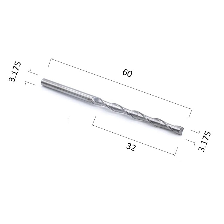 Фото фреза спиральная цилиндрическая двухзаходная по акрилу, дереву, композиту (акп) djtol n2lx3.32 в Москве и Московской области