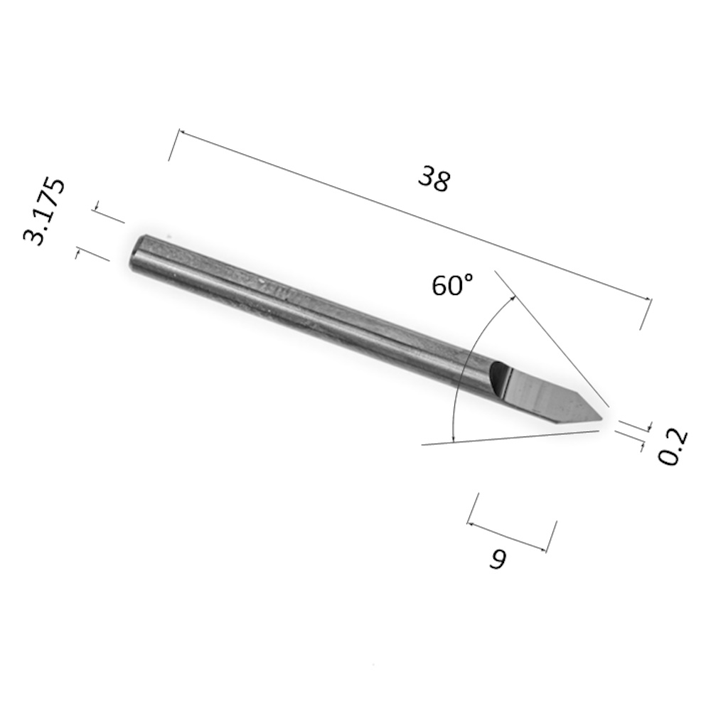 Фото гравер прямой конусный однозаходный по стали, алюминию, твердому дереву djtol aajs3.6002 в Москве и Московской области