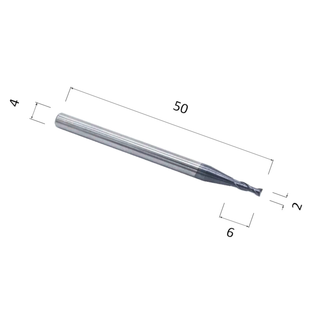 Фото фреза djtol as2lx02 спиральная двухзаходная с покрытием altin (по стали, цветным металлам (алюминий, в Москве и Московской области