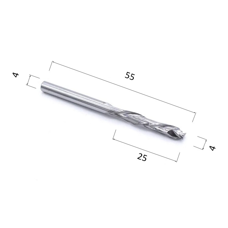 Фото фреза djtol n2flx425 компрессионная спиральная двухзаходная (по дереву, композиту (акп), пластику) в Москве и Московской области