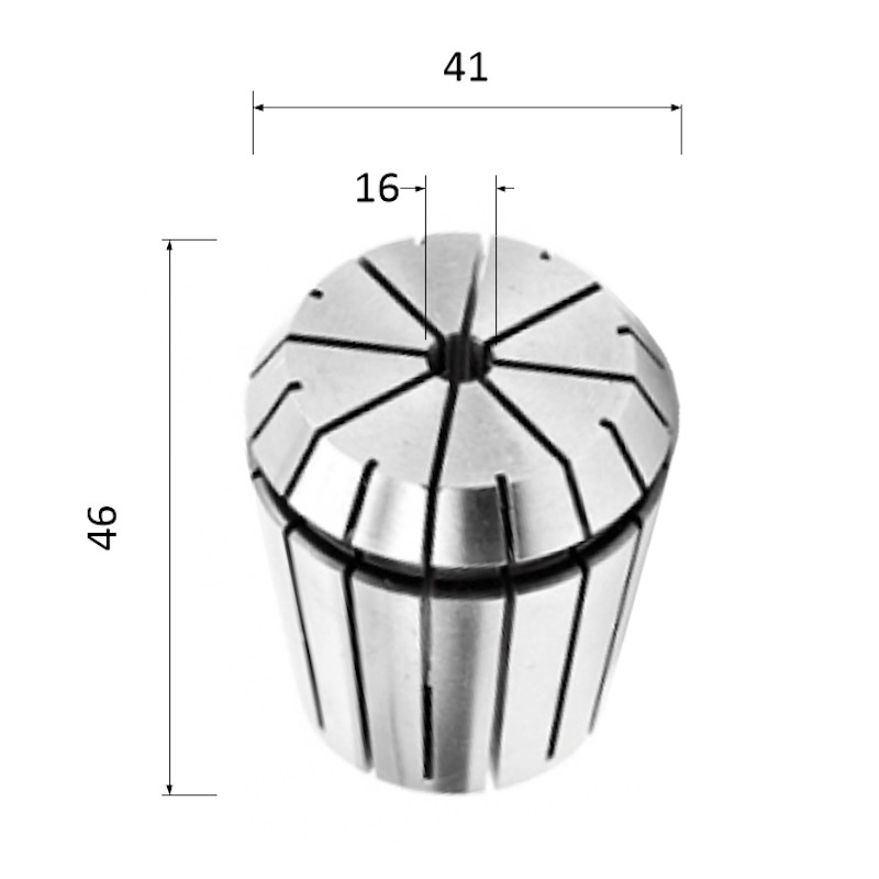 Фото цанга er40-16, 16 мм (биение 0,008) в Москве и Московской области