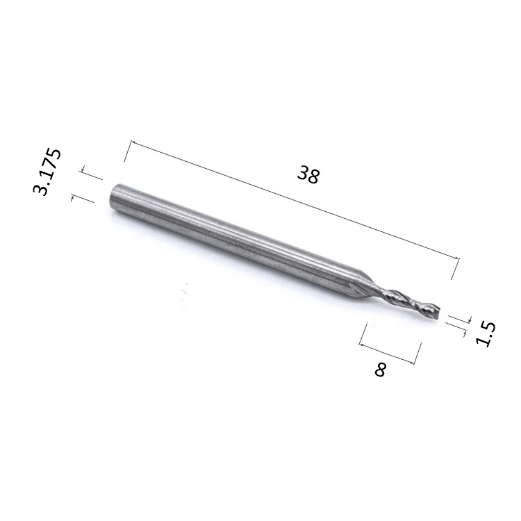 Фото фреза djtol n2lx3.1.508 спиральная двухзаходная стружка вверх (по дереву, композиту (акп), пластику) в Москве и Московской области