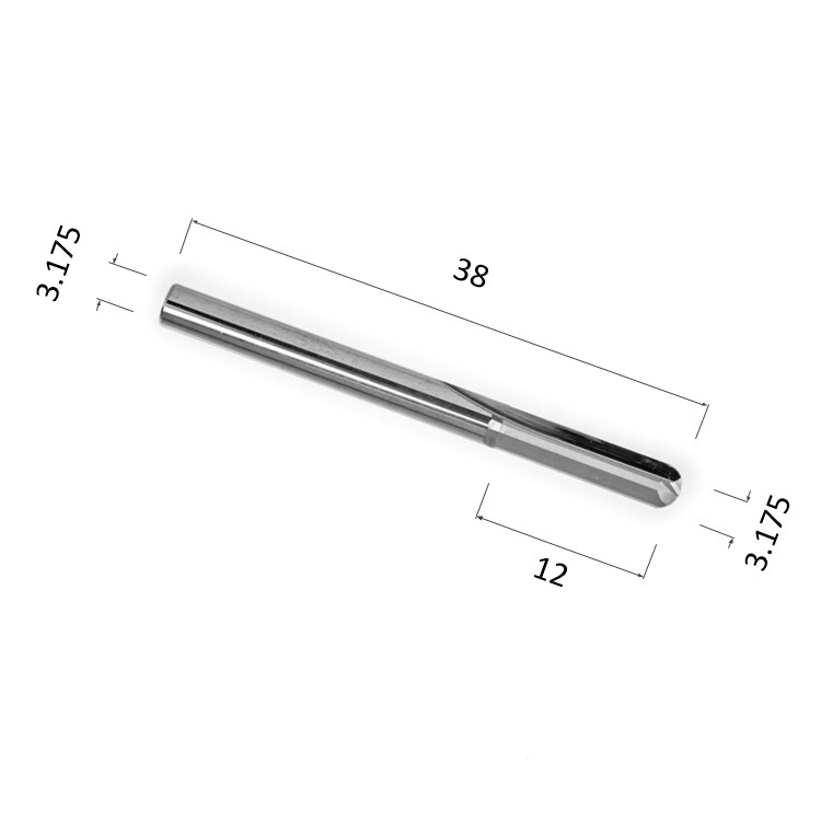 Фото фреза прямая цилиндрическая двухзаходная по акрилу, дереву, композиту (акп) djtol n2zqx3.12 в Москве и Московской области