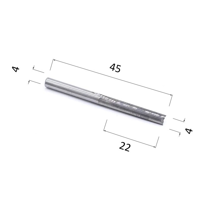 Фото фреза прямая цилиндрическая двухзаходная по акрилу, дереву, композиту (акп) djtol a2zx422 в Москве и Московской области