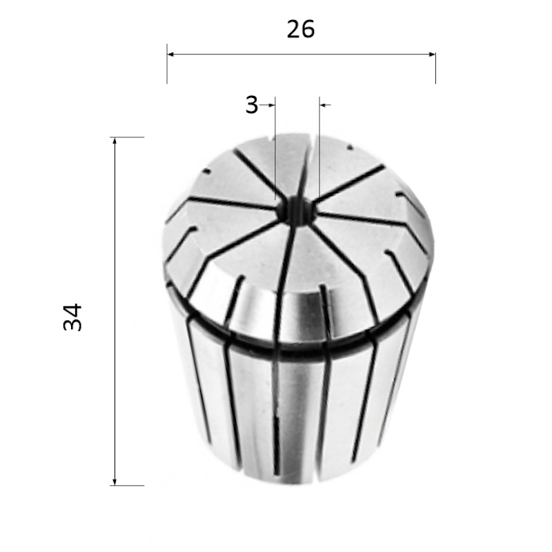 Фото цанга er25-3, 3 мм (биение 0,008) в Москве и Московской области