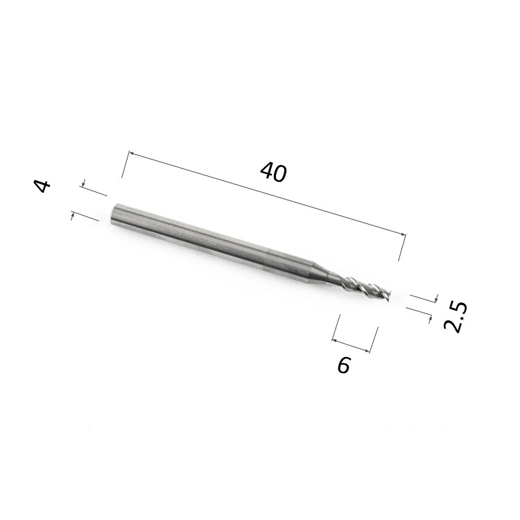 Фото фреза спиральная цилиндрическая двухзаходная по алюминию, композиту (акп), меди djtol al2lx42.506 в Москве и Московской области