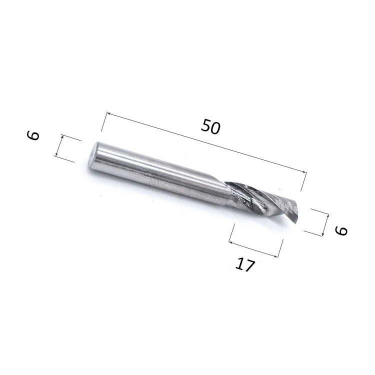 Фото фреза спиральная цилиндрическая однозаходная по акрилу, дереву, композиту (акп) djtol ay1lx617 в Москве и Московской области