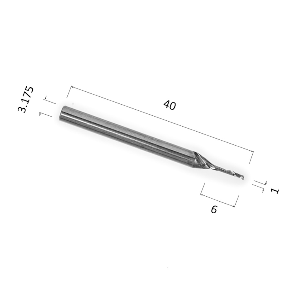 Фото фреза спиральная цилиндрическая однозаходная по акрилу, дереву, композиту (акп) djtol n1lx3.106 в Москве и Московской области