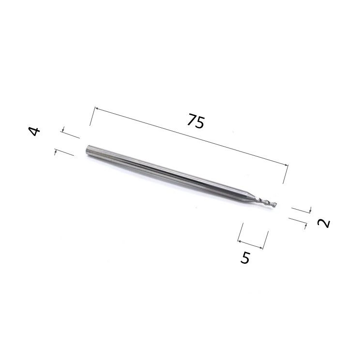 Фото фреза спиральная цилиндрическая двухзаходная по алюминию, композиту (акп), меди djtol al2lx02l-a в Москве и Московской области