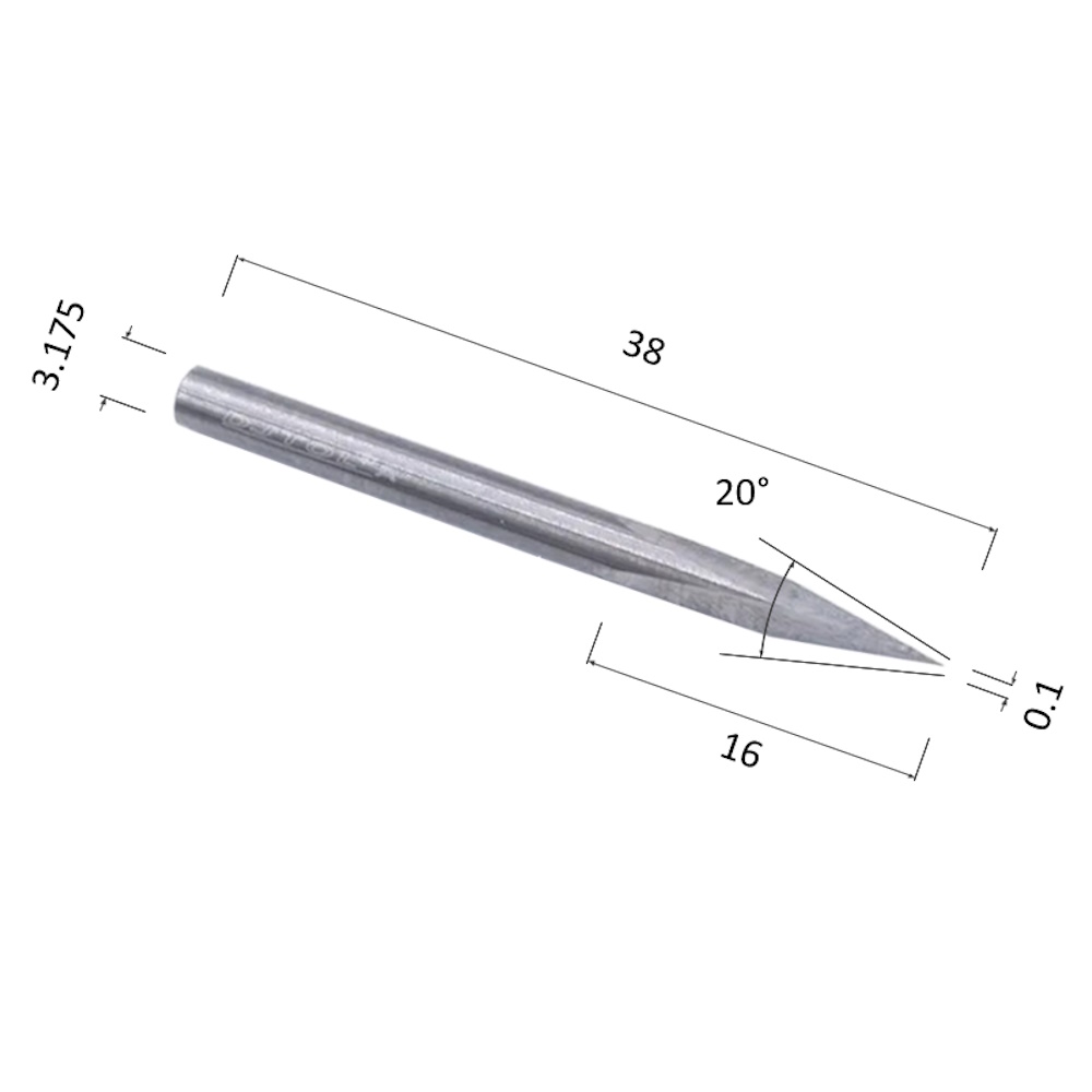 Фото гравер djtol a3j3.2001 конусный пирамидка (по цветным металлам (алюминий, латунь, медь, бронза)) в Москве и Московской области