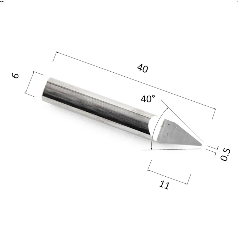 Фото гравер прямой конусный однозаходный по стали, алюминию, твердому дереву djtol aajs6.4005 в Москве и Московской области