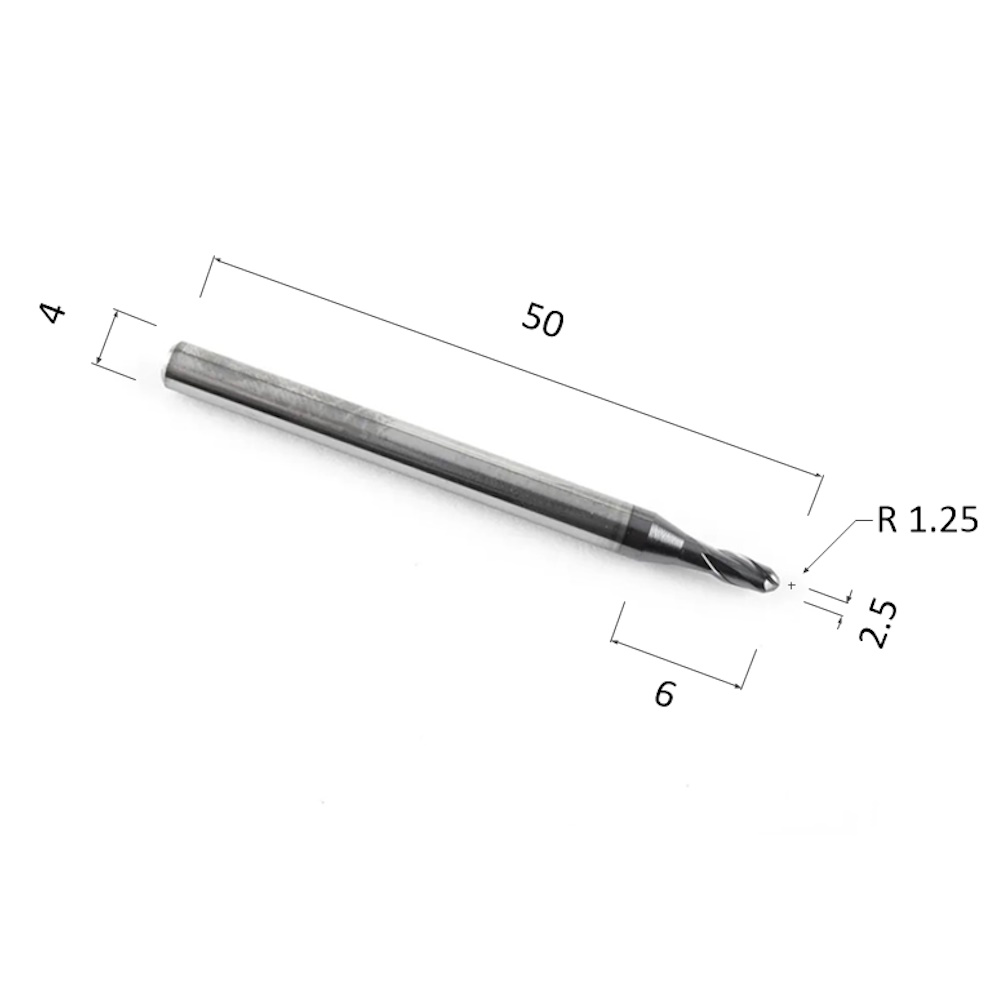 Фото фреза спиральная цилиндрическая двухзаходная по стали, алюминию, твердому дереву djtol as2qx025 в Москве и Московской области