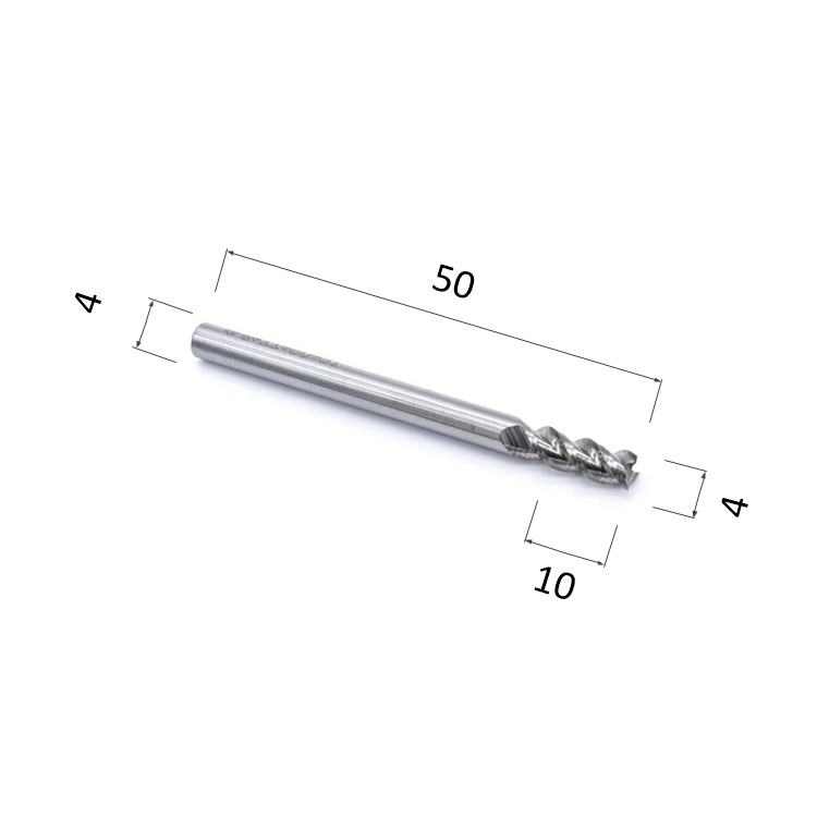 Фото фреза спиральная цилиндрическая трехзаходная по алюминию, композиту (акп), меди djtol al3lx04 в Москве и Московской области