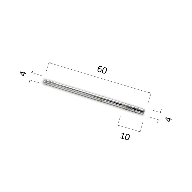Фото фреза алмазная прямая цилиндрическая многокромочная по камню, мрамору, стеклу djtol dsjqx0410 в Москве и Московской области