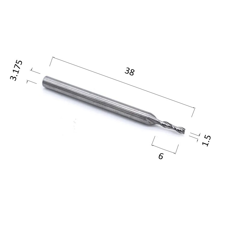 Фото фреза djtol n2lx3.1.506 спиральная двухзаходная стружка вверх (по дереву, композиту (акп), пластику) в Москве и Московской области