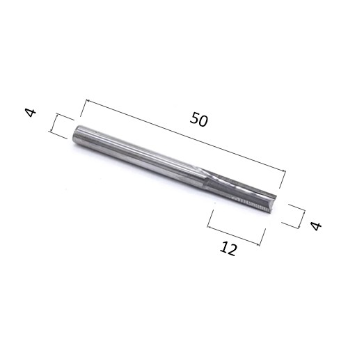 Фото фреза прямая цилиндрическая двухзаходная по акрилу, дереву, композиту (акп) djtol n2zx412 в Москве и Московской области