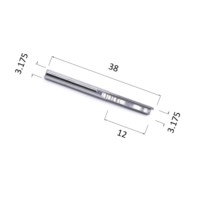 Фото фреза djtol n2zx3.12 прямая двухзаходная (по дереву, композиту (акп), пластику) в Москве и Московской области