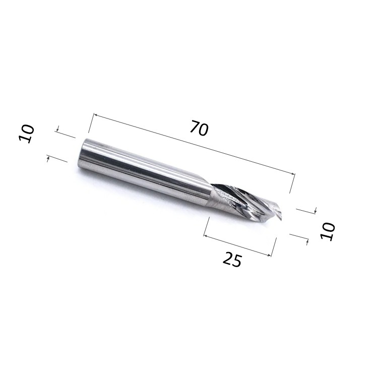 Фото фреза спиральная цилиндрическая однозаходная по алюминию, композиту (акп), меди djtol al1lx10.25 в Москве и Московской области