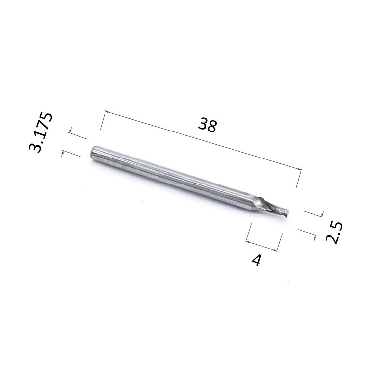 Фото фреза спиральная цилиндрическая однозаходная по алюминию, композиту (акп), меди djtol acl1lx3.2.504 в Москве и Московской области