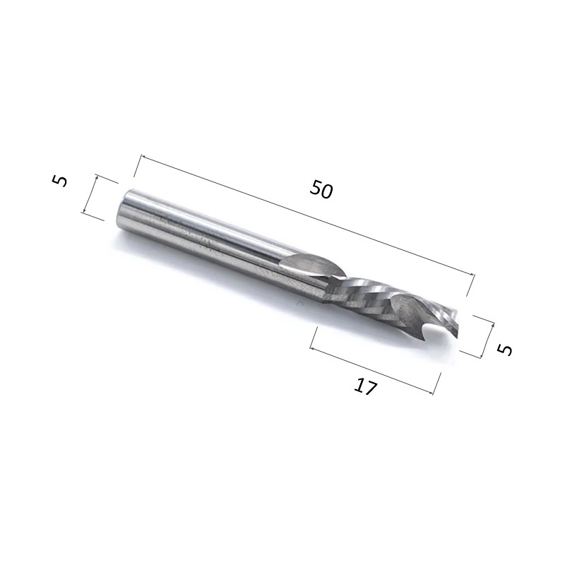 Фото фреза компрессионная спиральная однозаходная (по дереву, композиту, пластику) djtol a1flx5.17 в Москве и Московской области