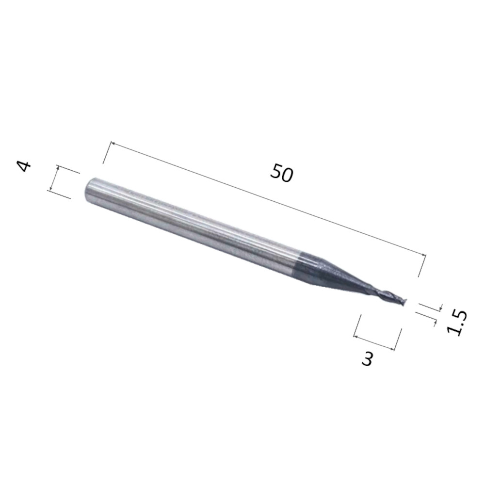 Фото фреза спиральная цилиндрическая двухзаходная по стали, алюминию, твердому дереву djtol as2lx015 в Москве и Московской области