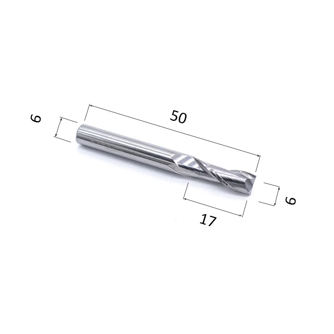Фото фреза спиральная цилиндрическая двухзаходная по акрилу, дереву, композиту (акп) djtol n2lx617 в Москве и Московской области