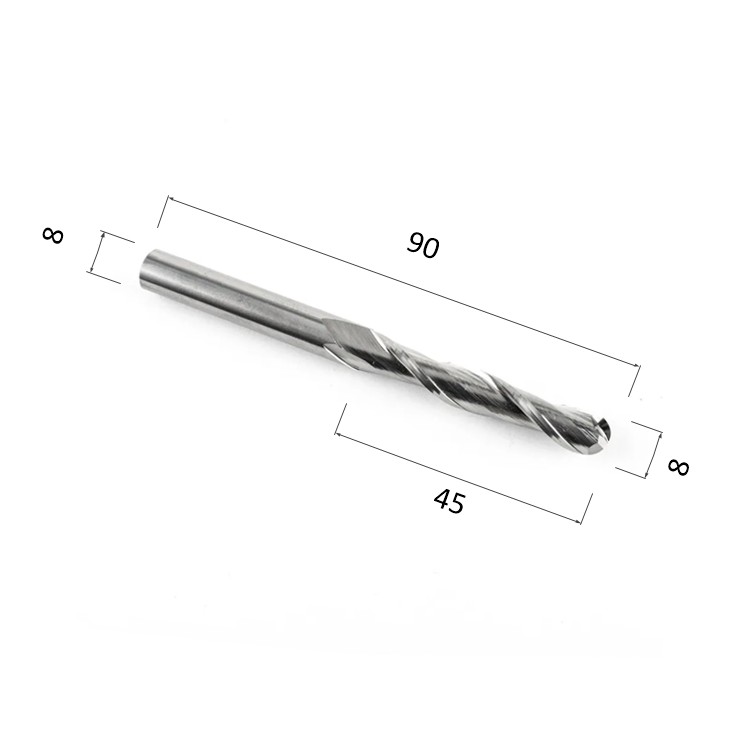 Фото фреза спиральная цилиндрическая двухзаходная по акрилу, дереву, композиту (акп) djtol n2qx845 в Москве и Московской области