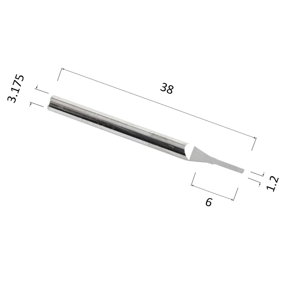Фото гравер djtol aozx3.1.206 прямой половинный (по дереву, композиту (акп), пластику) в Москве и Московской области