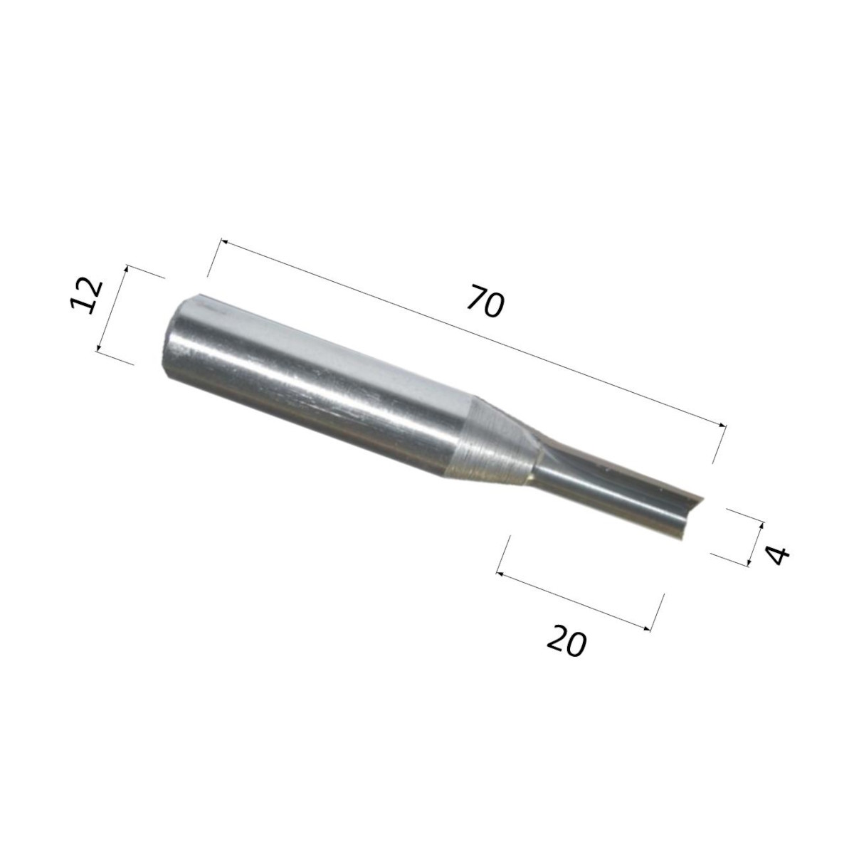 Фото фреза tct со стружколомом прямая цилиндрическая двухзаходная по акрилу, дереву, композиту (акп) djto в Москве и Московской области