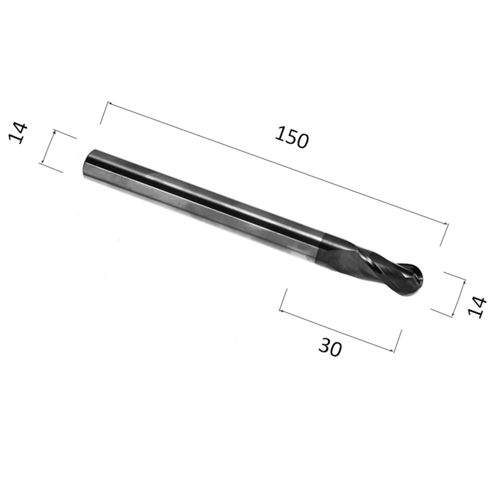 Фото фреза спиральная цилиндрическая двухзаходная по стали, алюминию, твердому дереву djtol as2qx14l в Москве и Московской области