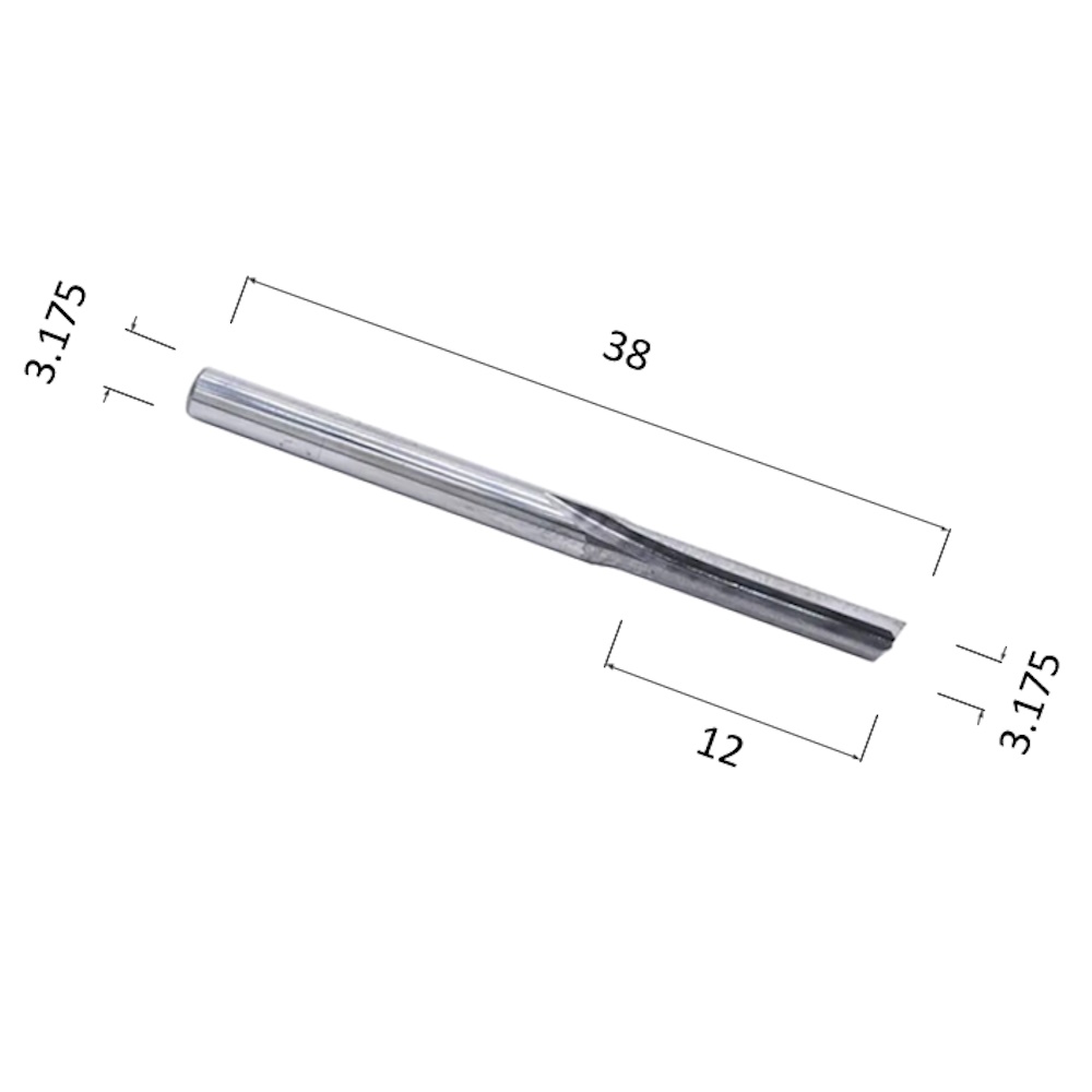 Фото фреза прямая цилиндрическая однозаходная по акрилу, дереву, композиту (акп) djtol n1zx3.12 в Москве и Московской области