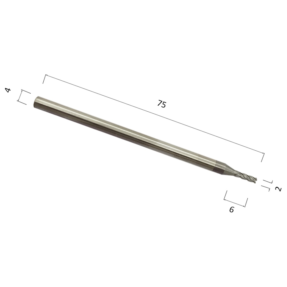 Фото фреза спиральная цилиндрическая четырехзаходная по стали, алюминию, твердому дереву djtol as4lx02l в Москве и Московской области