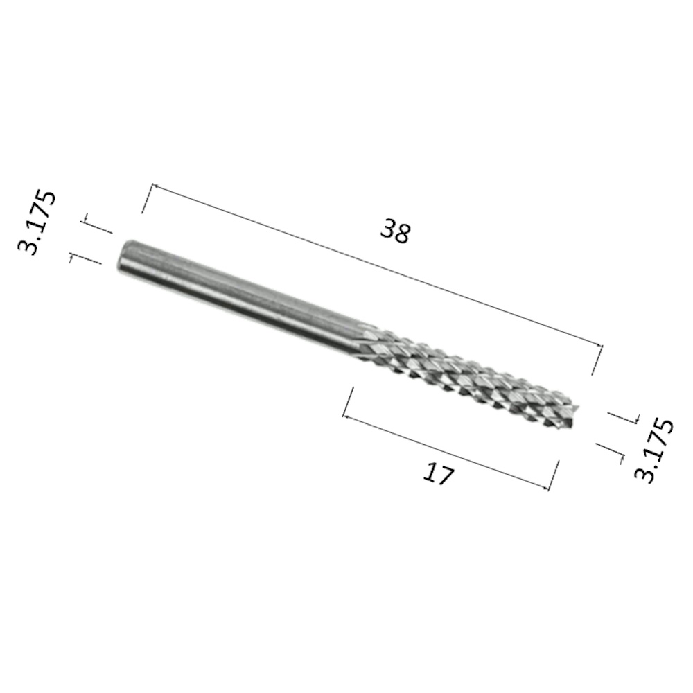 Фото фреза рашпильная кукуруза (по акрилу, дереву, дсп) djtol nst3.17 в Москве и Московской области