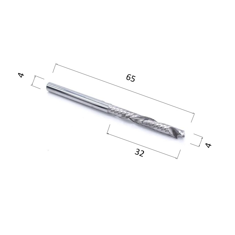 Фото фреза компрессионная спиральная однозаходная (по дереву, композиту, пластику) djtol a1flx432 в Москве и Московской области