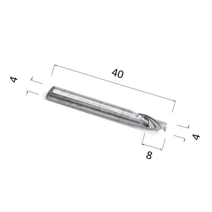Фото фреза djtol aal1lx4.08 спиральная однозаходная (по алюминию) в Москве и Московской области