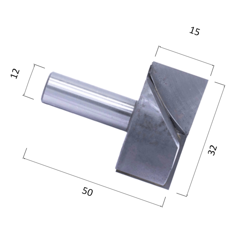 Фото фреза djtol nqd1232 фасонная прямая для выравнивания поверхности (по дереву, дсп, пластику) в Москве и Московской области